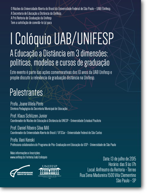 I Colóquio UAB/UNIFESP